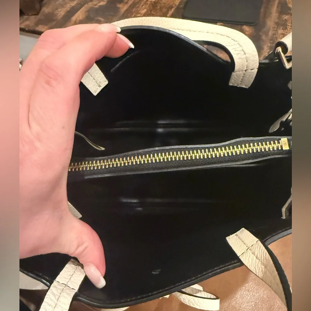 Kate Spade Cream Satchel with Tassels